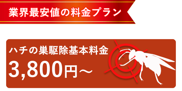 蜂の巣を駆除するのにかかる費用